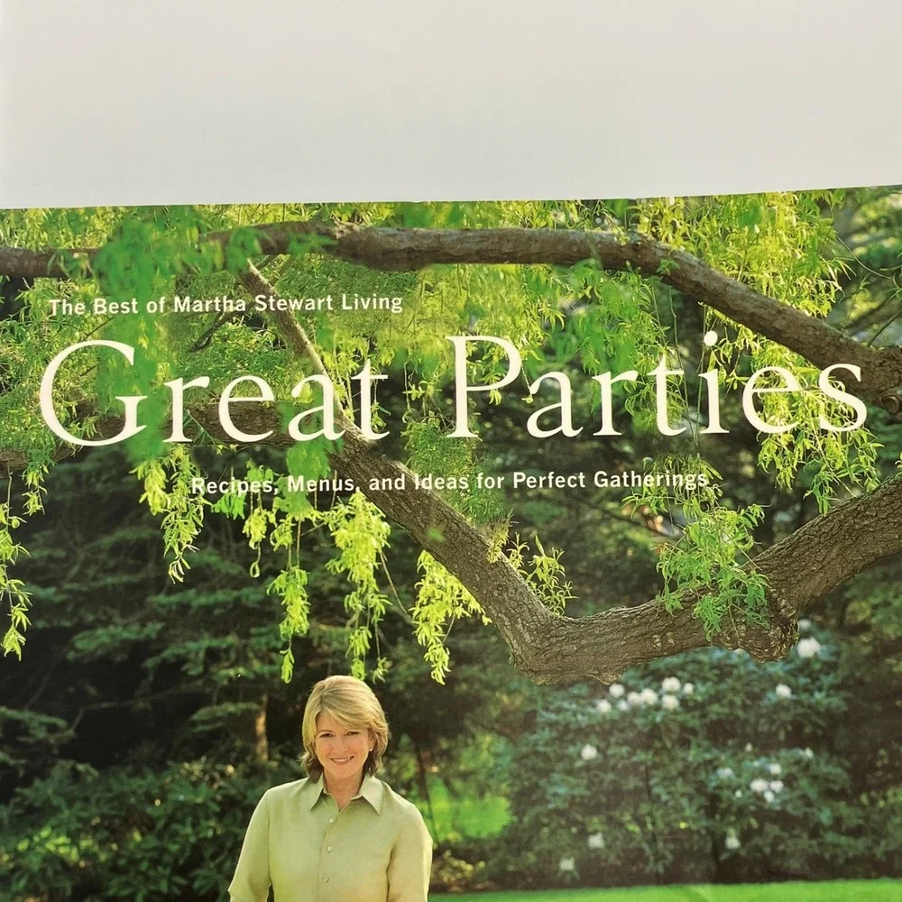 Martha Stewart Great Parties Cookbook Recipes Menus Ideas Entertaining Luxury